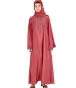 Pink brasso nida abaya