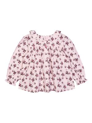 Budding Bees Girls Peach Floral Top 2