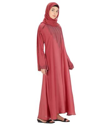 Pink brasso nida abaya 3