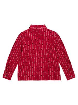 Budding Bees Girls Red Floral Bottom Knotted Top 2