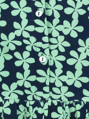 Budding Bees Girls Blue Floral Top 3