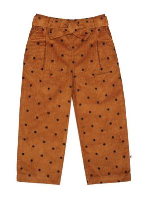 Budding Bees Girls Brown Corduroy Pant 1
