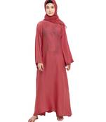 Pink brasso nida abaya