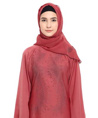 Pink brasso nida abaya 4