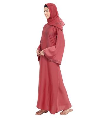 Pink brasso nida abaya 5