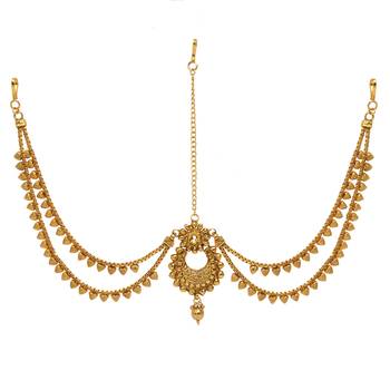 Gold maang-tikka 1