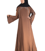 Brown brasso art silk abaya