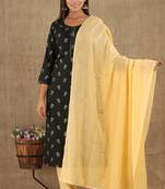 Green printed cotton ethnic-kurtis