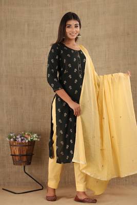 Green printed cotton ethnic-kurtis 3