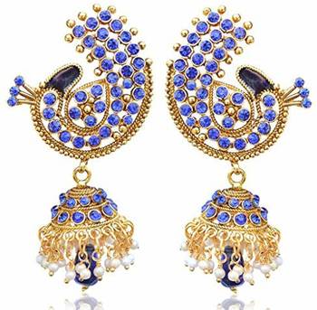 Blue jhumkas 1