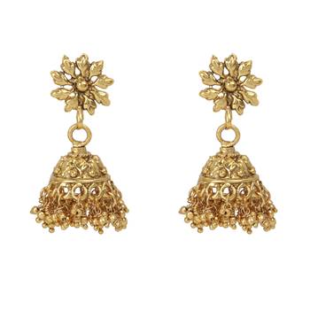 Gold jhumkas 1