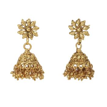 Gold jhumkas 2