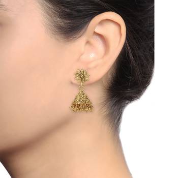 Gold jhumkas 3