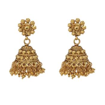 Gold jhumkas 1