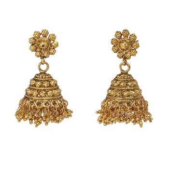 Gold jhumkas 3