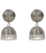 Silver jhumkas
