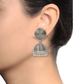 Silver jhumkas 2