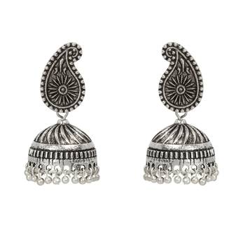 Silver jhumkas 1
