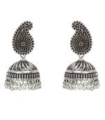 Silver jhumkas