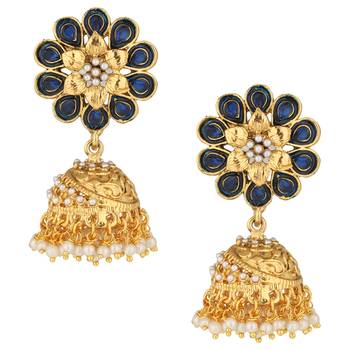 Blue jhumkas 1