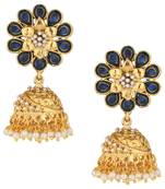 Blue jhumkas