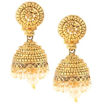 Gold jhumkas 1