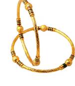Most Selling High Gold Meenawork 2 Pcs Ball Bangle