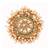 Gold Tone Embellished With Pearls Adjustable Finger Ring
