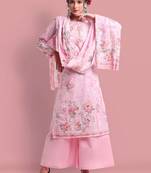 Pink embroidered cotton salwar