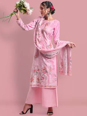 Pink embroidered cotton salwar 3