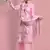 Pink embroidered cotton salwar