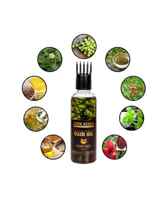 Dark Kesa 100% Ayurvedic Herbal Hair Oil, Bhringraj & Amla Reduces Hair Loss & Improves Hair Growth | 100ml (Pack of 1) 4