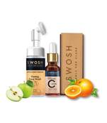 SWOSH Ayurvedic Skin Care Pack Apple Cider vinegar (Apple extract) Foaming Face Wash 100 ML & Vitamin C Serum 30 ML