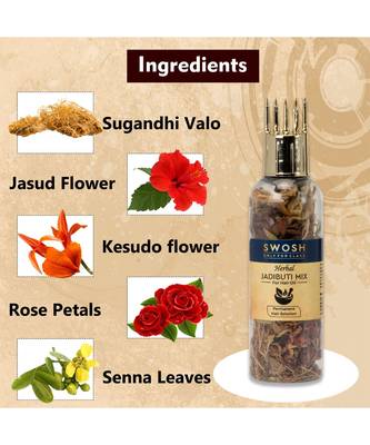 SWOSH Ayurvedic Hair Oil Mix Combo Bottle with Herbal Mix for Healthy Hair Growth Natural Dried Herbs 30G (Pack of 2) 5