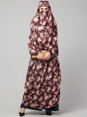 Full Length- Single Piece Prayer Jilbab With Adjustable Mouthpiece 1