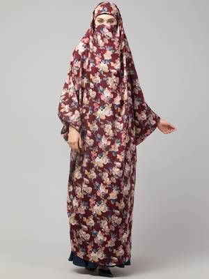 Full Length- Single Piece Prayer Jilbab With Adjustable Mouthpiece 2