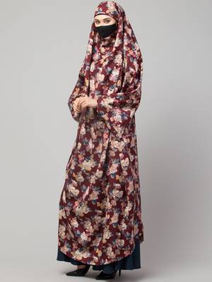 Full Length- Single Piece Prayer Jilbab With Adjustable Mouthpiece 3