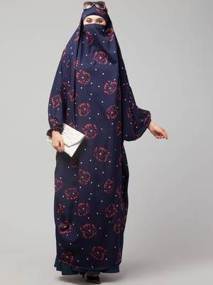 Full Length- Single Piece Prayer Jilbab With Adjustable Mouthpiece 1