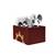Lalhaveli Spoon Fork Pen Pencil Holder Wooden 5 Compartments Study Table top Decor Stand Box (8x5.5x4 Inch)