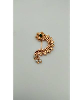 Gold Plated Nose Pin in Multicolor 1