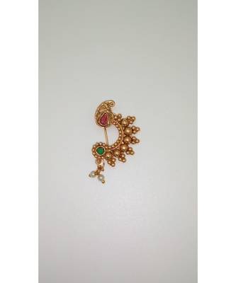 Gold Plated Nose Pin in Multicolor 1