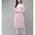 Ada Women Hand Embroidered Pink Georgette Chikan Kurta Set With Slip - A811217