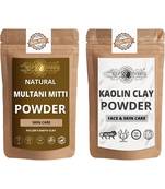 Multani Mitti and Kaolin Clay Powder For Face Pack  For  Face Mask    Natural & Herbal