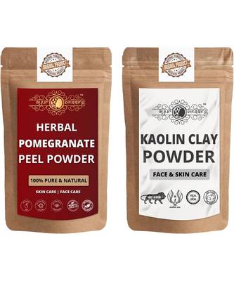 Pomegranate Peel and Kaolin Clay Powder For Face Pack  For  Face Mask    Natural & Herbal 1