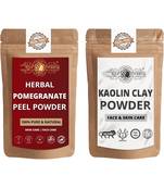 Pomegranate Peel and Kaolin Clay Powder For Face Pack  For  Face Mask    Natural & Herbal