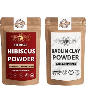 Hibiscus and Kaolin Clay Powder For Face Pack  For  Face Mask    Natural & Herbal 1