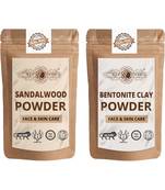 Chandan and Bentonite Clay Powder For Face Pack  For  Face Mask    Natural & Herbal