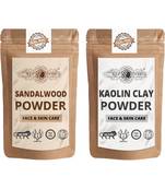 Chandan and Kaolin Clay Powder For Face Pack  For  Face Mask    Natural & Herbal