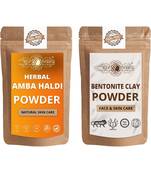 Amba Haldi and Bentonite Clay Powder For Face Pack  For  Face Mask    Natural & Herbal