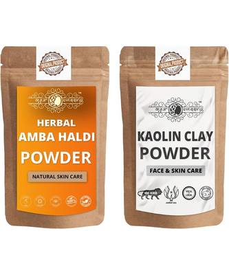 Amba Haldi and Kaolin Clay Powder For Face Pack  For  Face Mask    Natural & Herbal 1